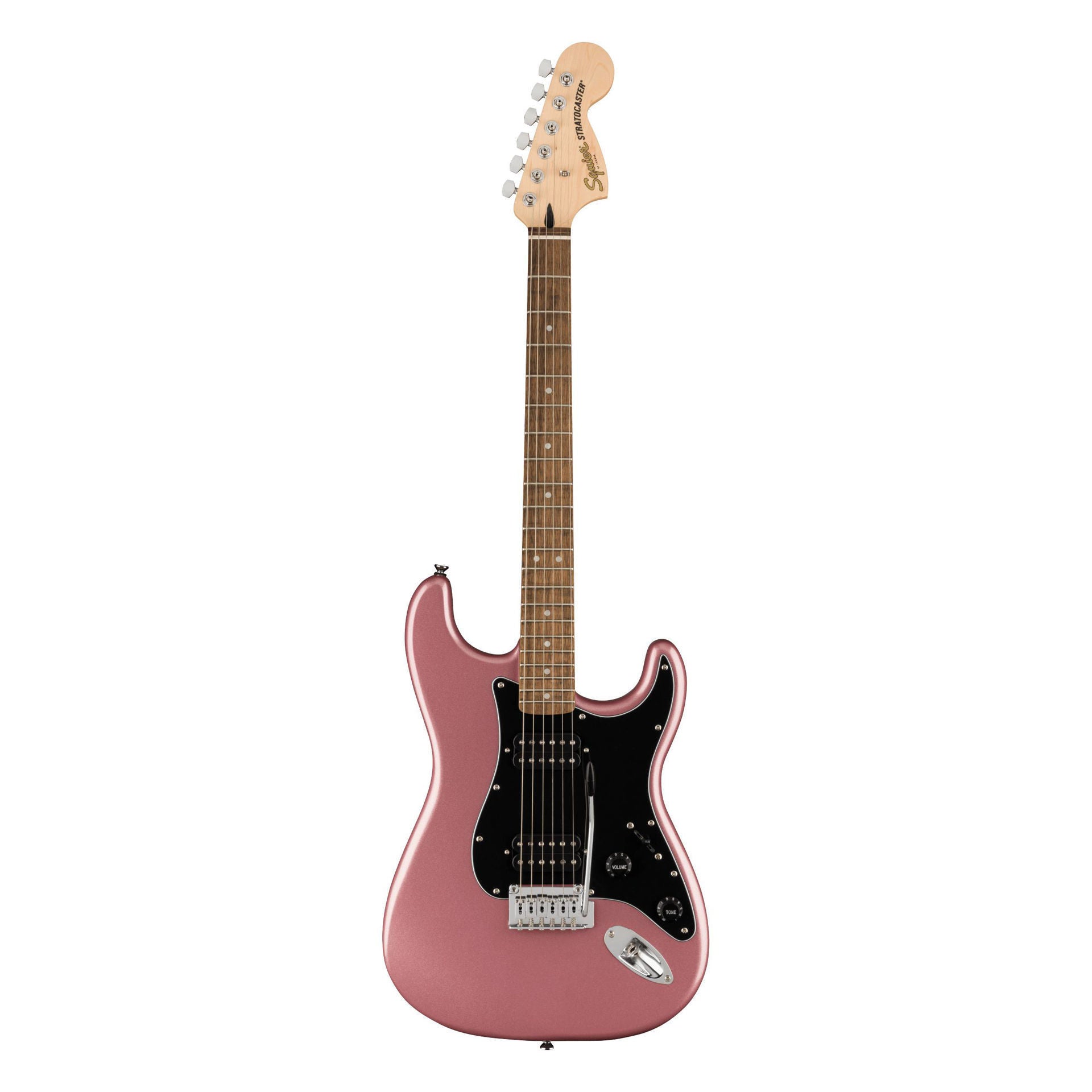 Squier Affinity Series Stratocaster, Maple Fingerboard, Black Pickguard, Burgundy Mist Metallic