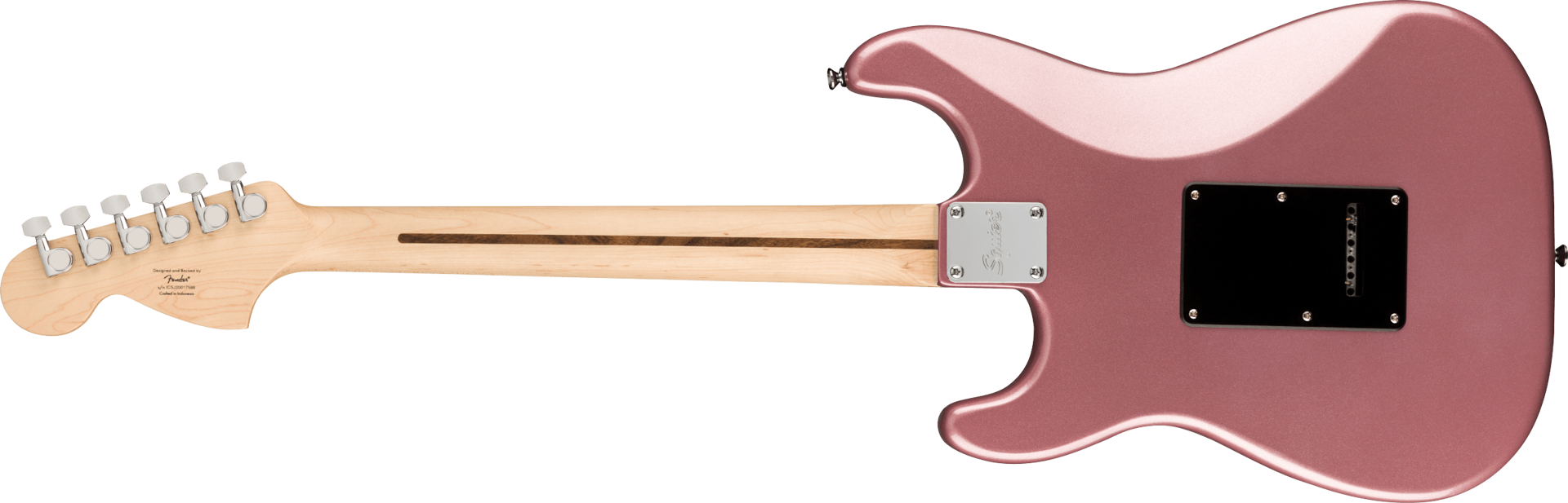 Squier Affinity Series Stratocaster, Maple Fingerboard, Black Pickguard, Burgundy Mist Metallic