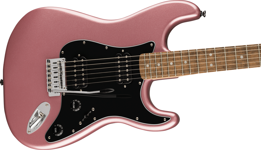Squier Affinity Series Stratocaster, Maple Fingerboard, Black Pickguard, Burgundy Mist Metallic