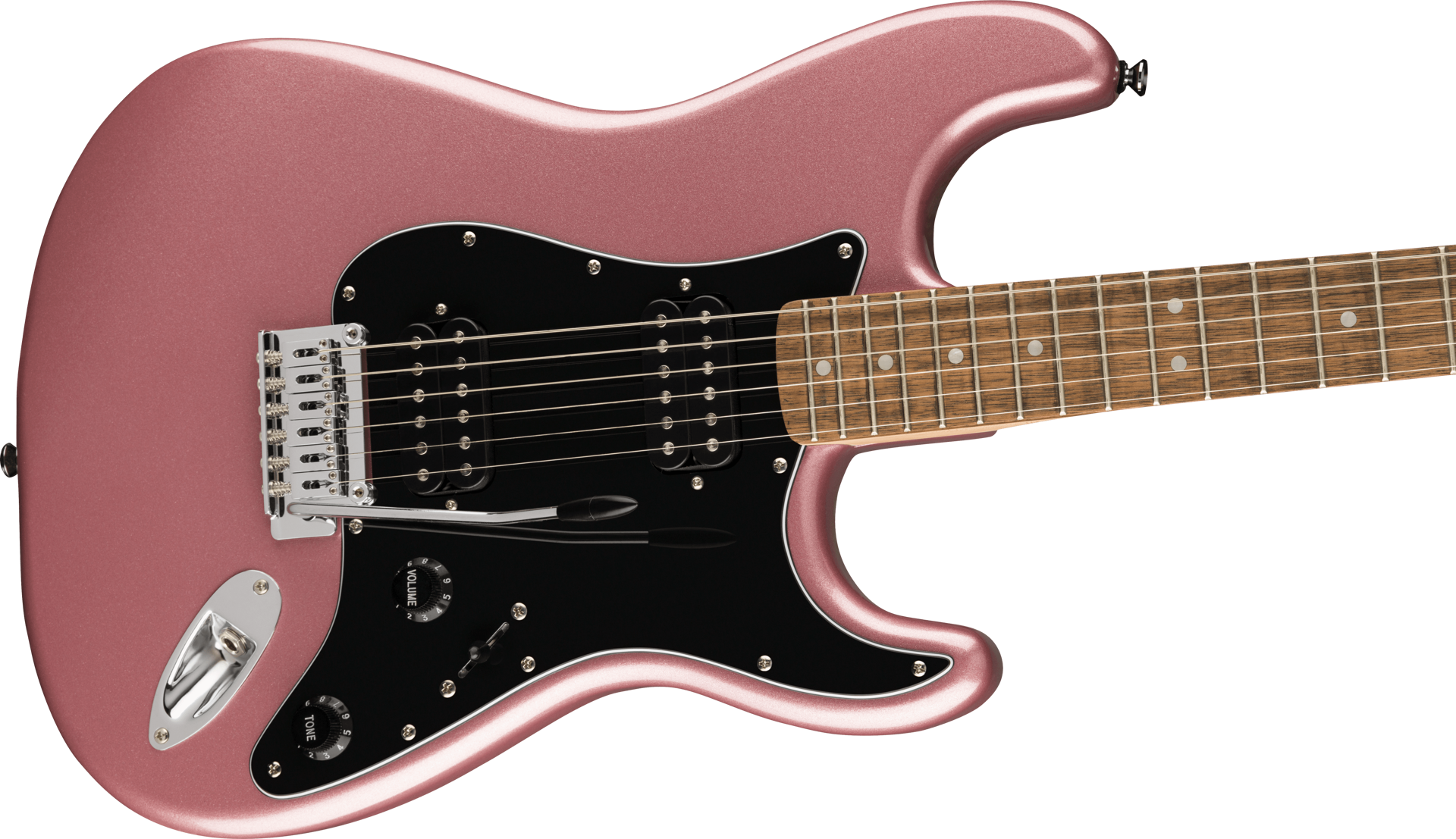 Squier Affinity Series Stratocaster, Maple Fingerboard, Black Pickguard, Burgundy Mist Metallic