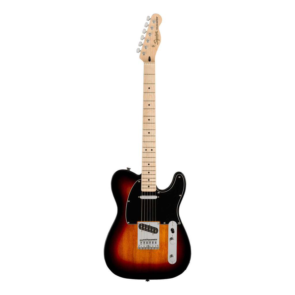 Squier Affinity Series Telecaster, Maple Fingerboard, Black Pickguard, 3-Color Sunburst