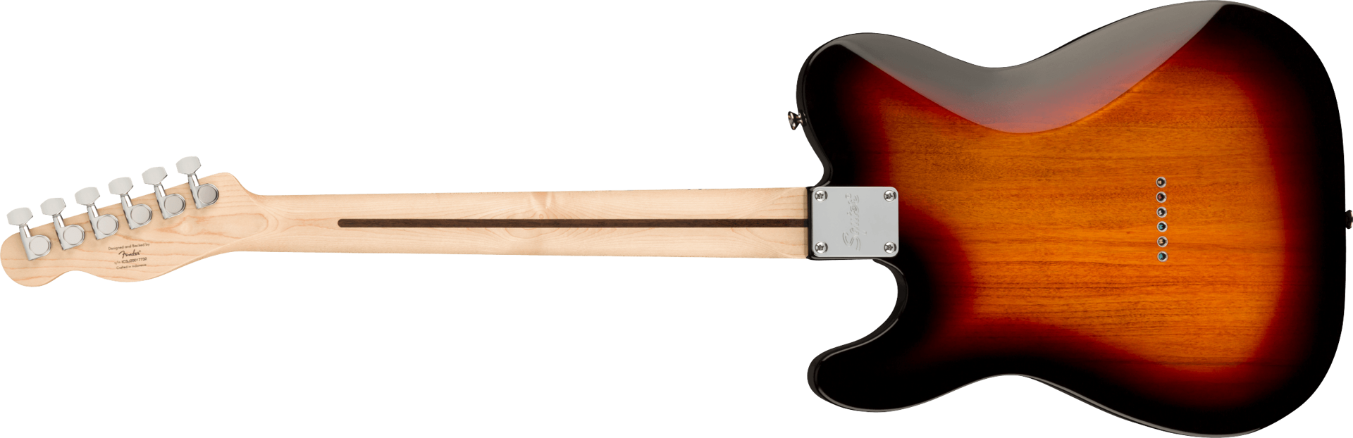 Squier Affinity Series Telecaster, Maple Fingerboard, Black Pickguard, 3-Color Sunburst