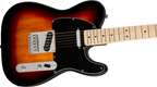 Squier Affinity Series Telecaster, Maple Fingerboard, Black Pickguard, 3-Color Sunburst
