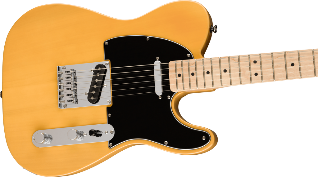 Squier Affinity Series Telecaster, Maple Fingerboard, Black Pickguard, Butterscotch Blonde