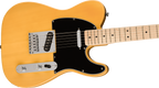 Squier Affinity Series Telecaster, Maple Fingerboard, Black Pickguard, Butterscotch Blonde
