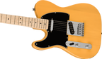 Squier Affinity Series Telecaster Left-Handed, Maple Fingerboard, Black Pickguard, Butterscotch Blonde