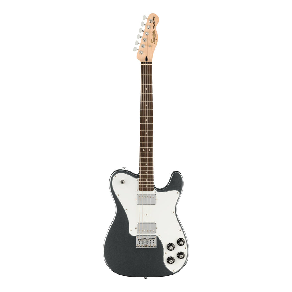 Squier Affinity Series Telecaster Deluxe, Laurel Fingerboard, White Pickguard, Charcoal Frost Metallic