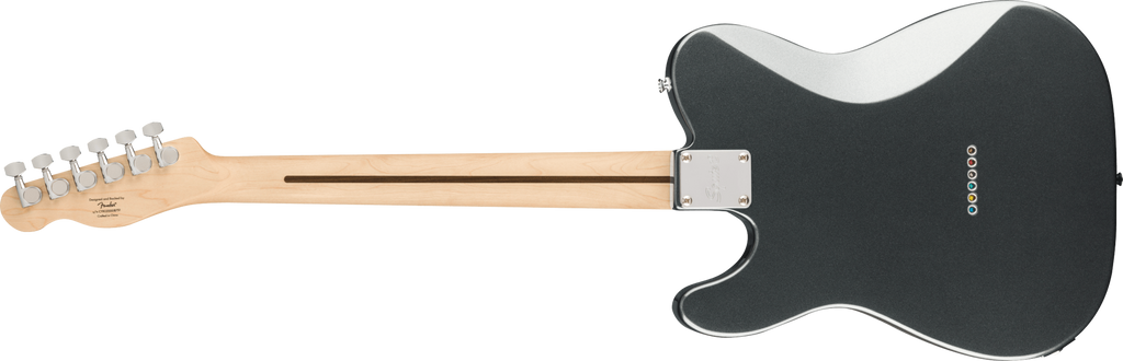Squier Affinity Series Telecaster Deluxe, Laurel Fingerboard, White Pickguard, Charcoal Frost Metallic