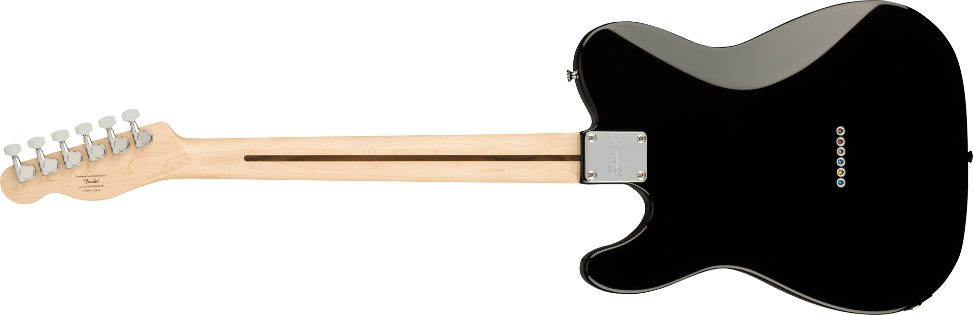 Squier Affinity Series Telecaster Deluxe, Maple Fingerboard, Black Pickguard, Black