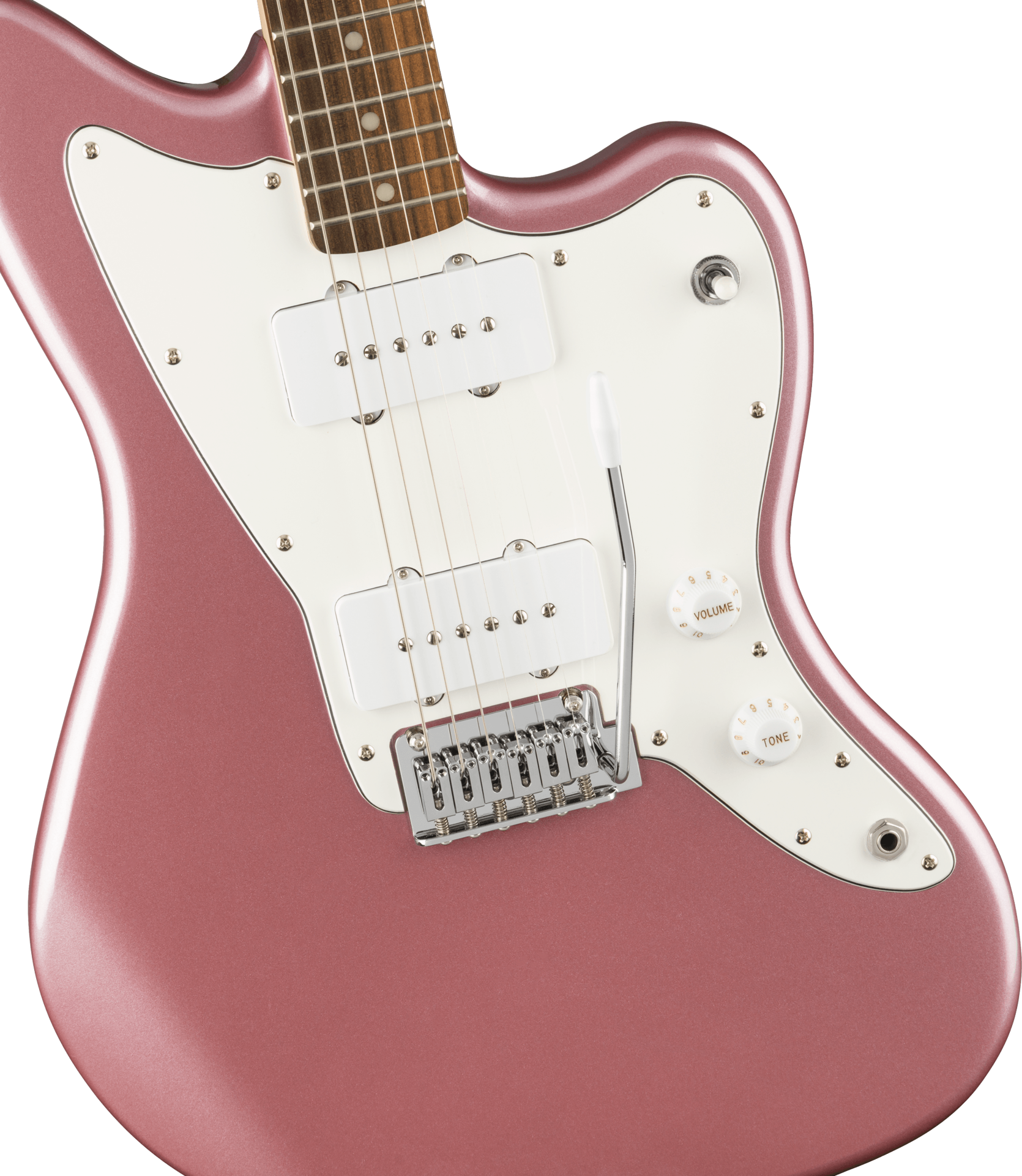 Squier Affinity Series Jazzmaster, Laurel Fingerboard, White Pickguard, Burgundy Mist
