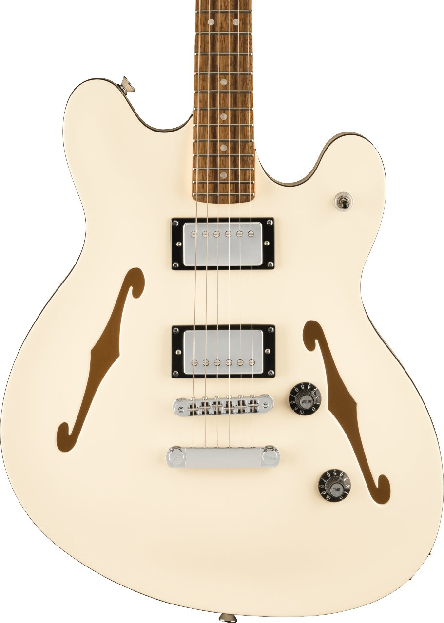 Squier Affinity Starcaster Electric Guitar Deluxe w/Laurel Fretboard - Olympic White