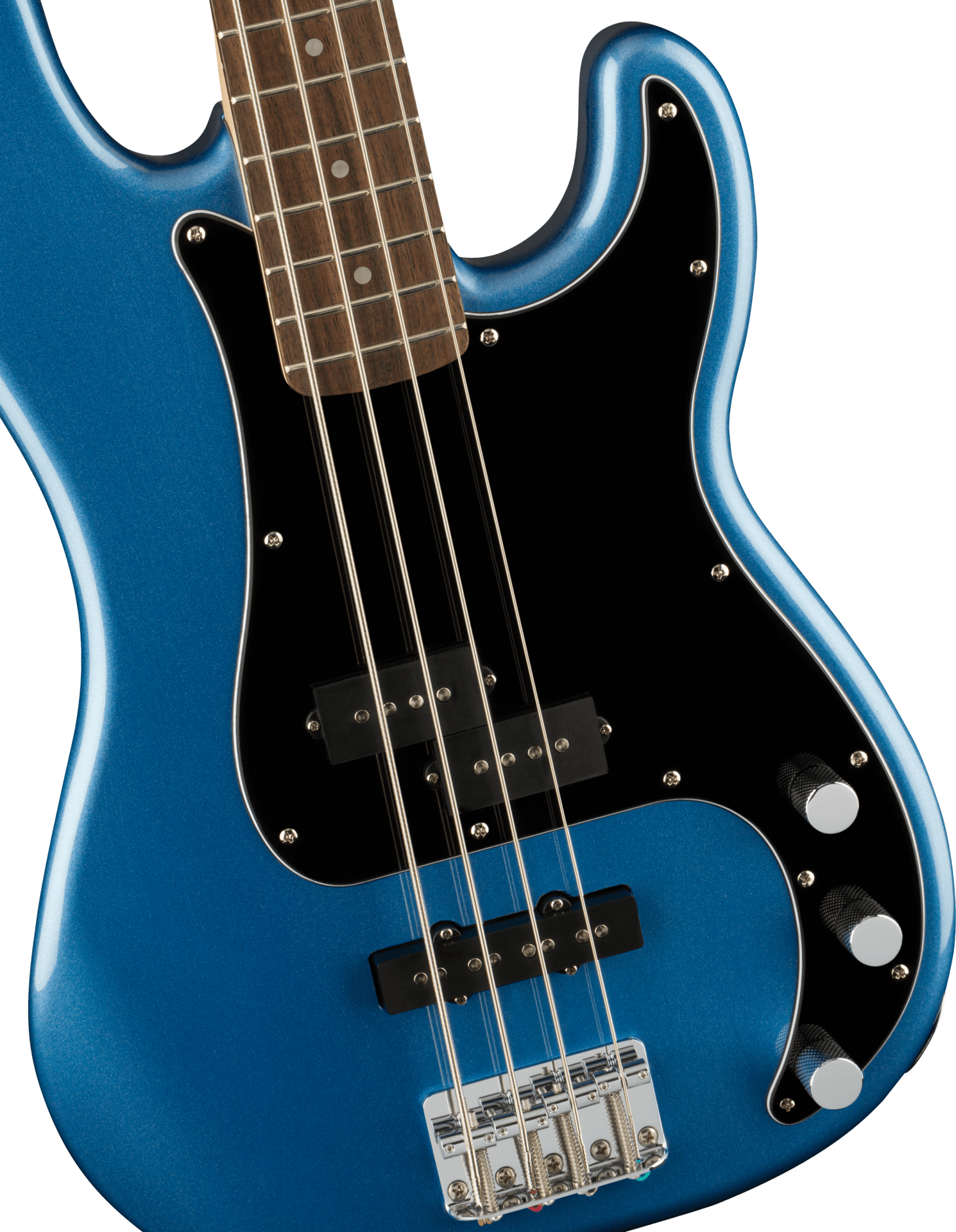 Squier Affinity Series Precision Bass PJ, Laurel Fingerboard, Black Pickguard, Lake Placid Blue