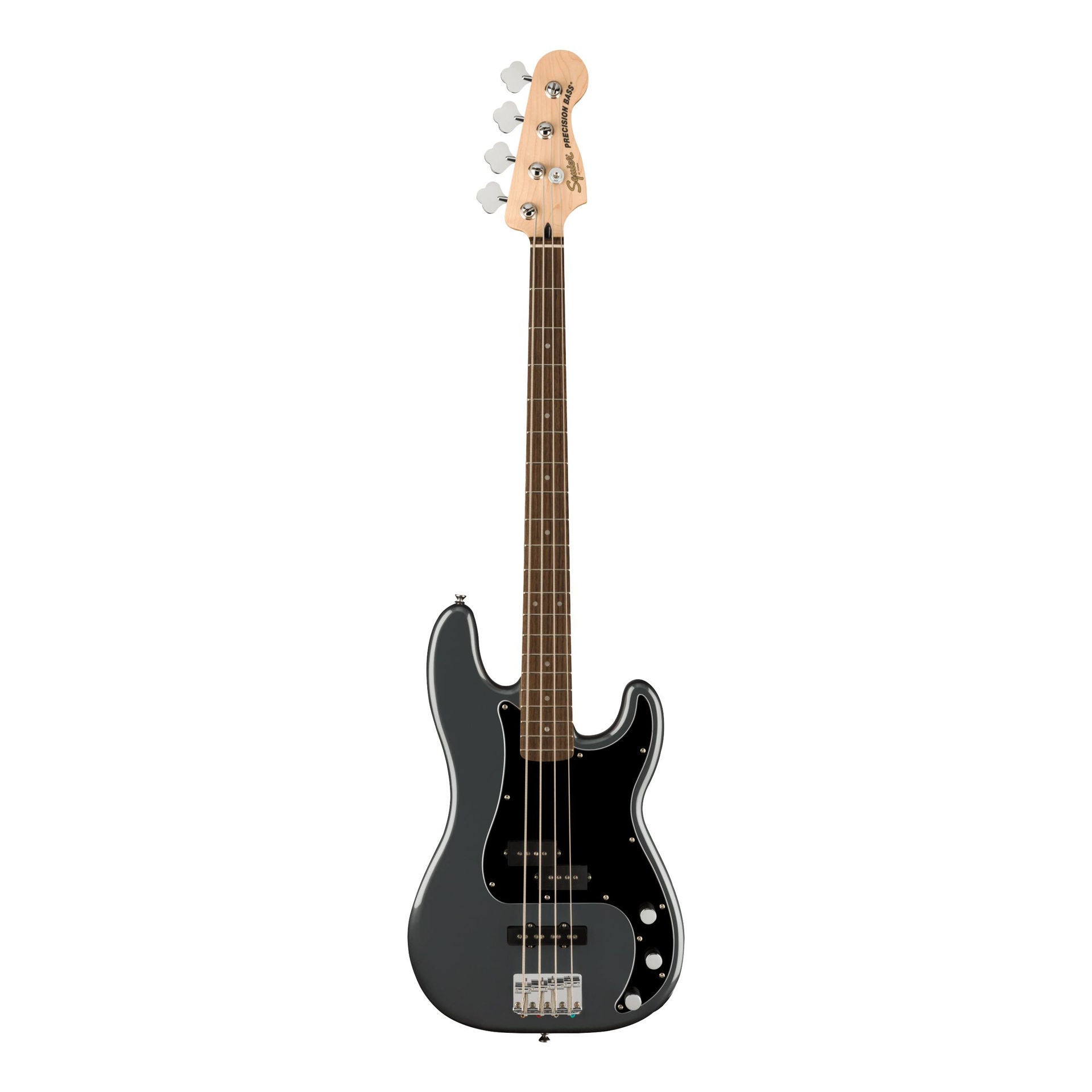 Squier Affinity Series Precision Bass PJ, Laurel Fingerboard, Black Pickguard, Charcoal Frost Metallic