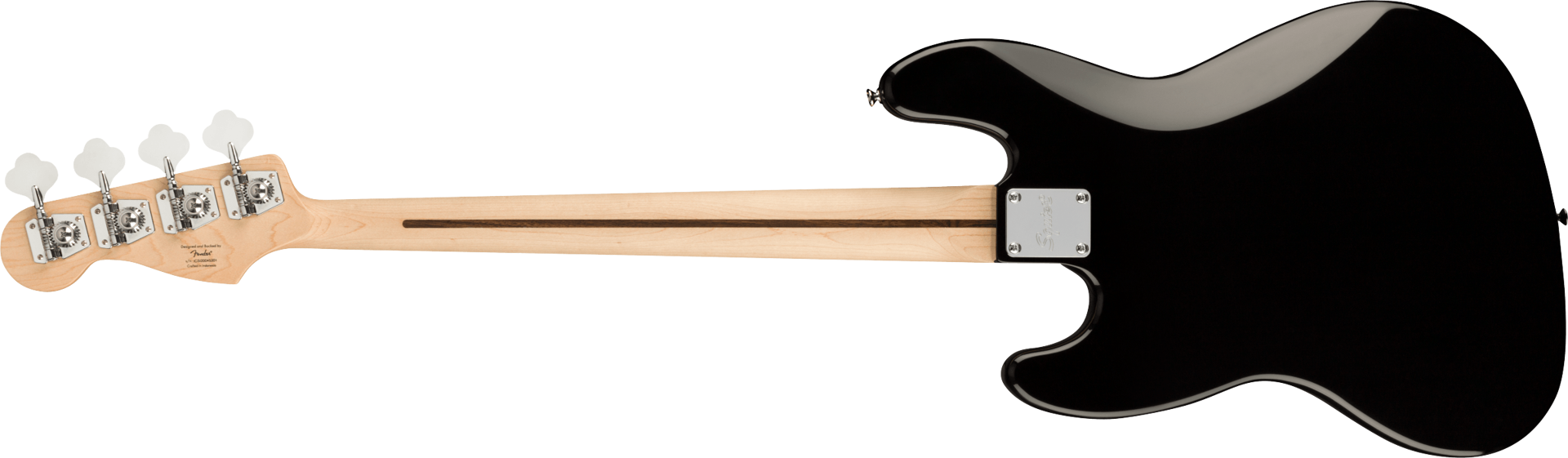 Squier Affinity Series Jazz Bass, Maple Fingerboard, Black Pickguard, Black