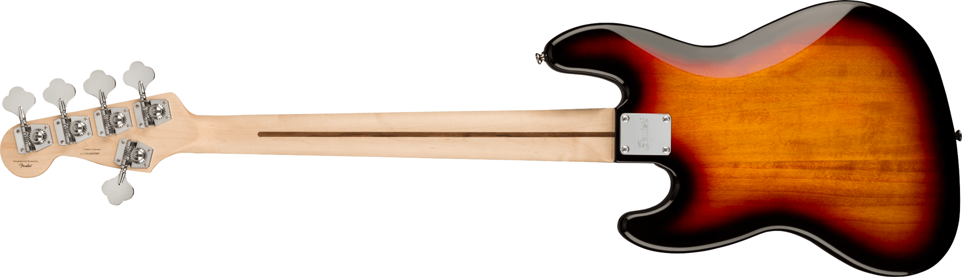 Squier Affinity Series Jazz Bass V, Laurel Fingerboard, Black Pickguard, 3-Color Sunburst