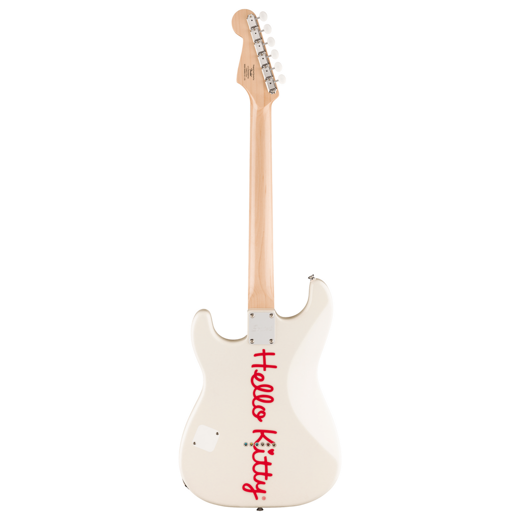 Squier X Hello Kitty Stratocaster Electric Guitar - White