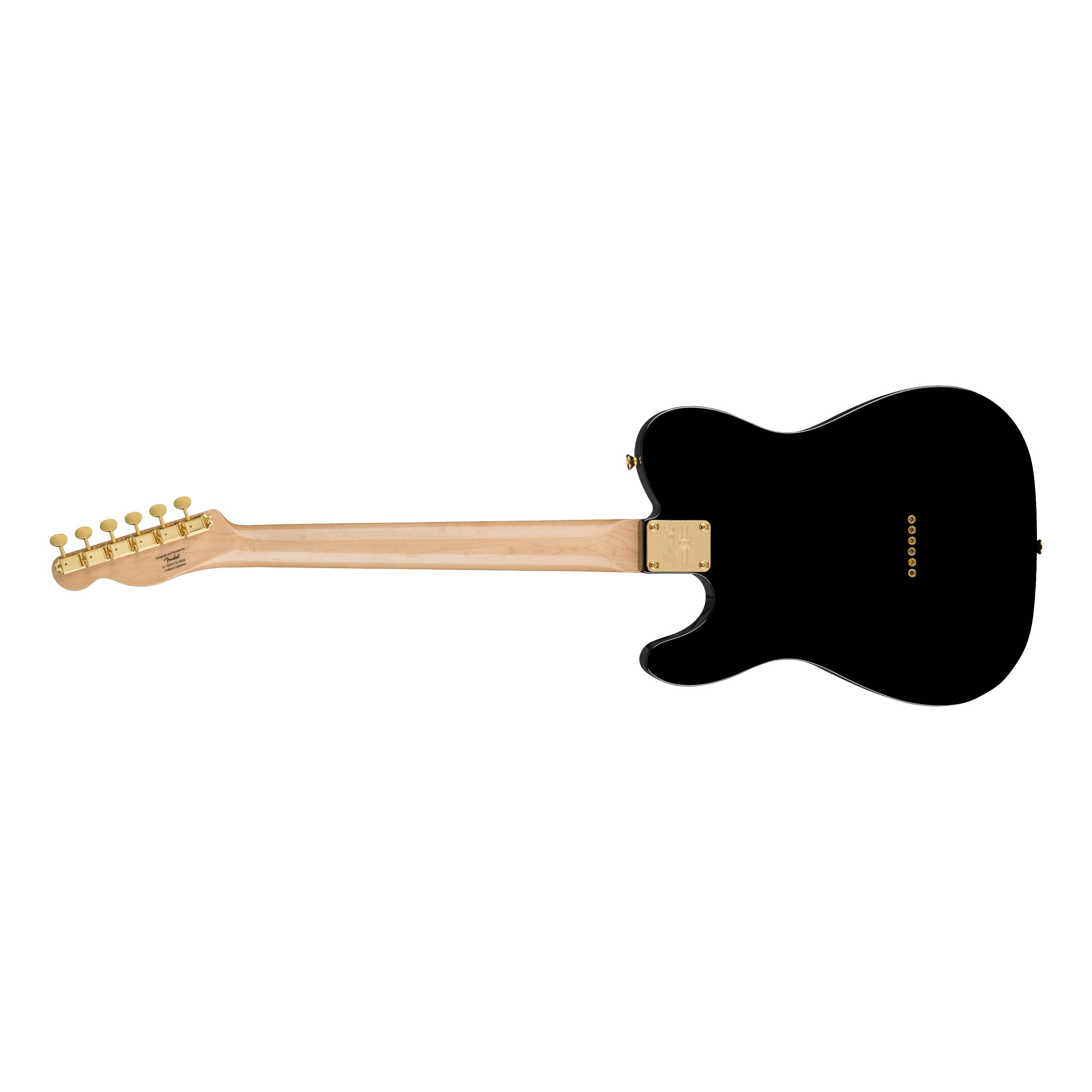 Squier 40th Anniversary Gold Edition Telecaster Electric Guitar - Black