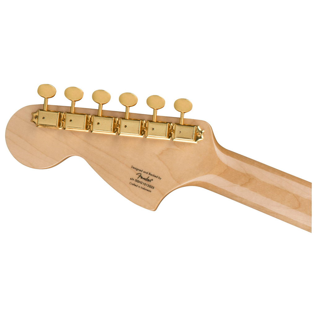 Squier 40th Anniversay Stratocaster Gold Edition Laurel Fingerboard Ruby Red Metallic