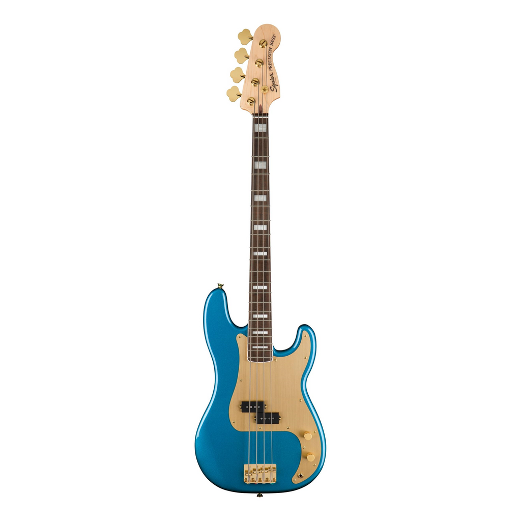 Squier 40th Anniversary Precision Bass Gold Edition Laurel Fingerboard Lake Placid Blue