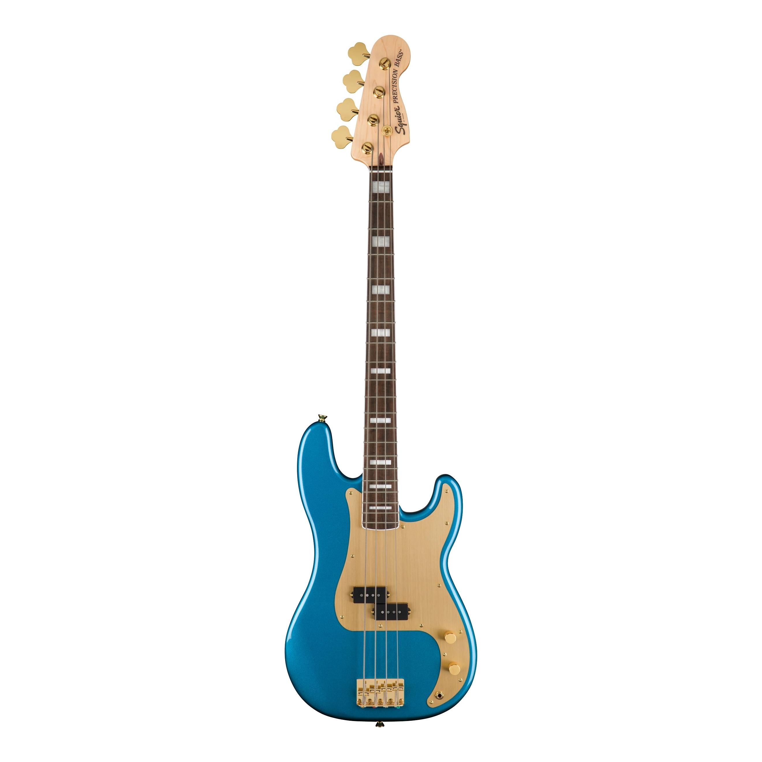 Squier 40th Anniversary Precision Bass Gold Edition Laurel Fingerboard Lake Placid Blue