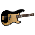 Squier 40th Anniversary Precision Bass Guitar Gold Edition Laurel Fretboard Black