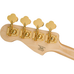 Squier 40th Anniversary Precision Bass Guitar Gold Edition Laurel Fretboard Black