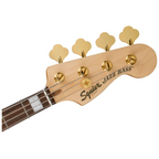 Squier 40th Anniversary Jazz Bass Gold Edition Laurel Fretboard Olympic White