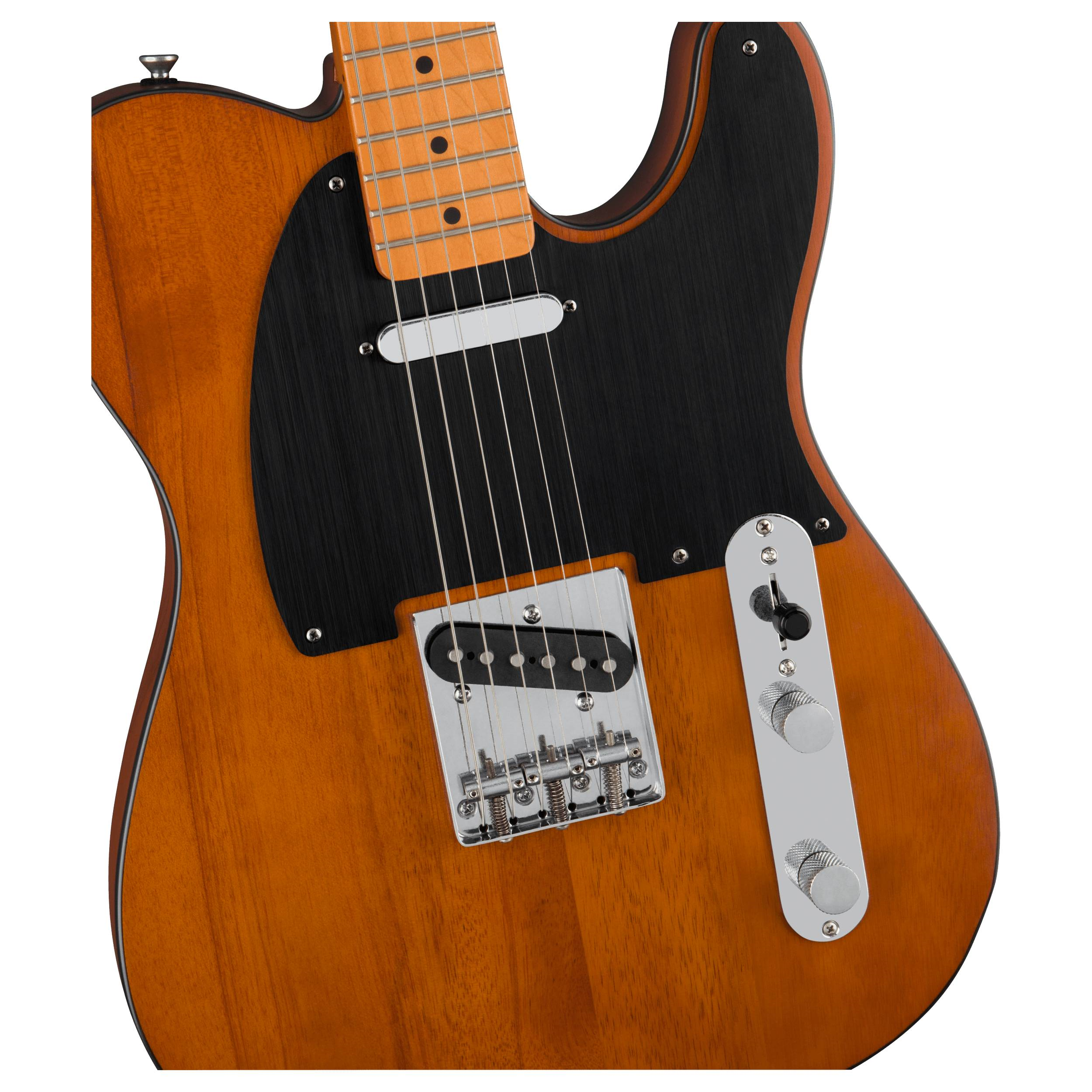 Squier 40th Anniversary Telecaster Vintage Edition Electric Guitar Maple Neck Satin Mocha