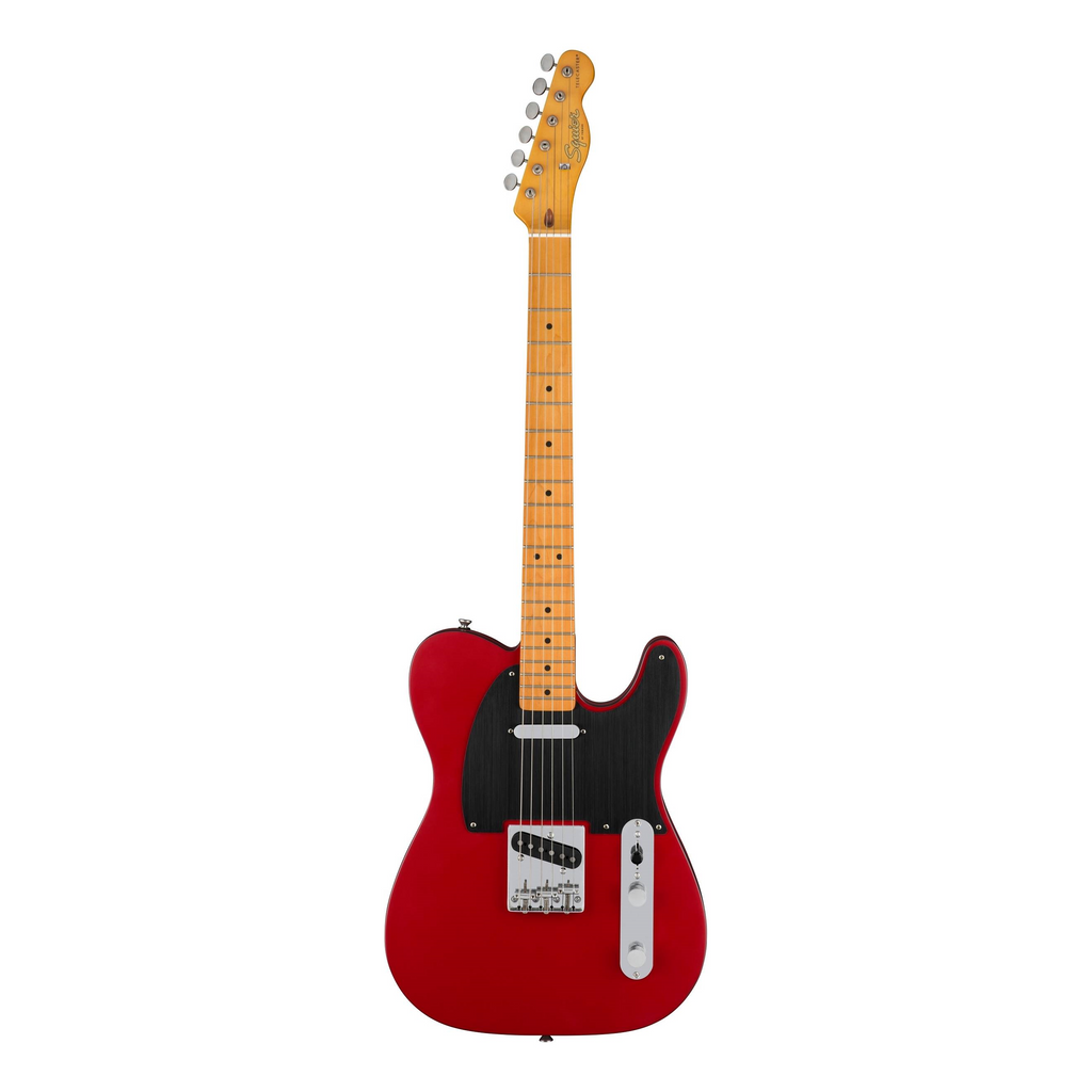 Squier 40th Anniversary Telecaster Vintage Electric Guitar Maple Fingerboard Satin Dakota Red