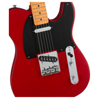 Squier 40th Anniversary Telecaster Vintage Electric Guitar Maple Fingerboard Satin Dakota Red