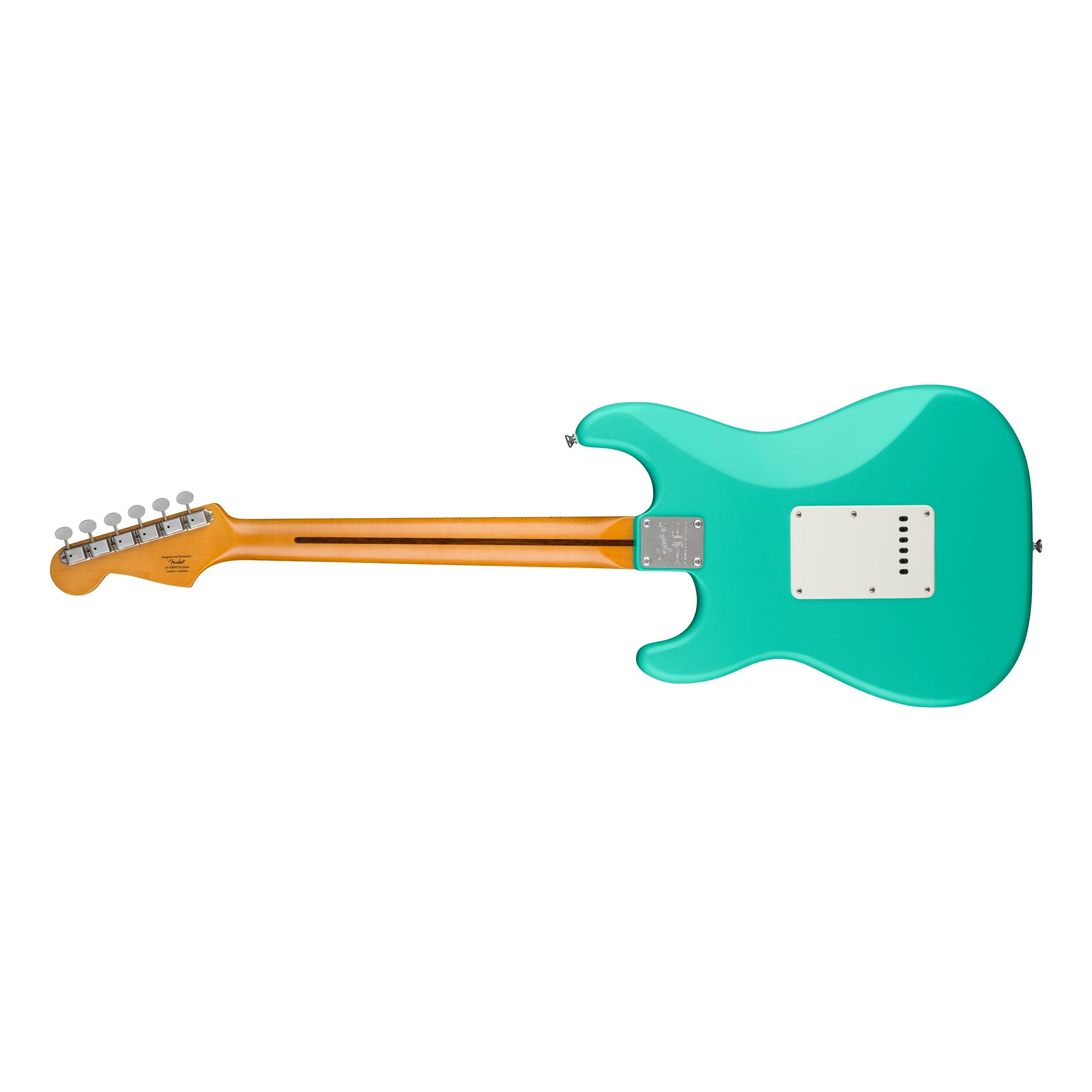 Squier 40th Anniversary Stratocaster Vintage Edition Electric Guitar Maple Fingerboard Satin Seafoam Green