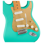 Squier 40th Anniversary Stratocaster Vintage Edition Electric Guitar Maple Fingerboard Satin Seafoam Green