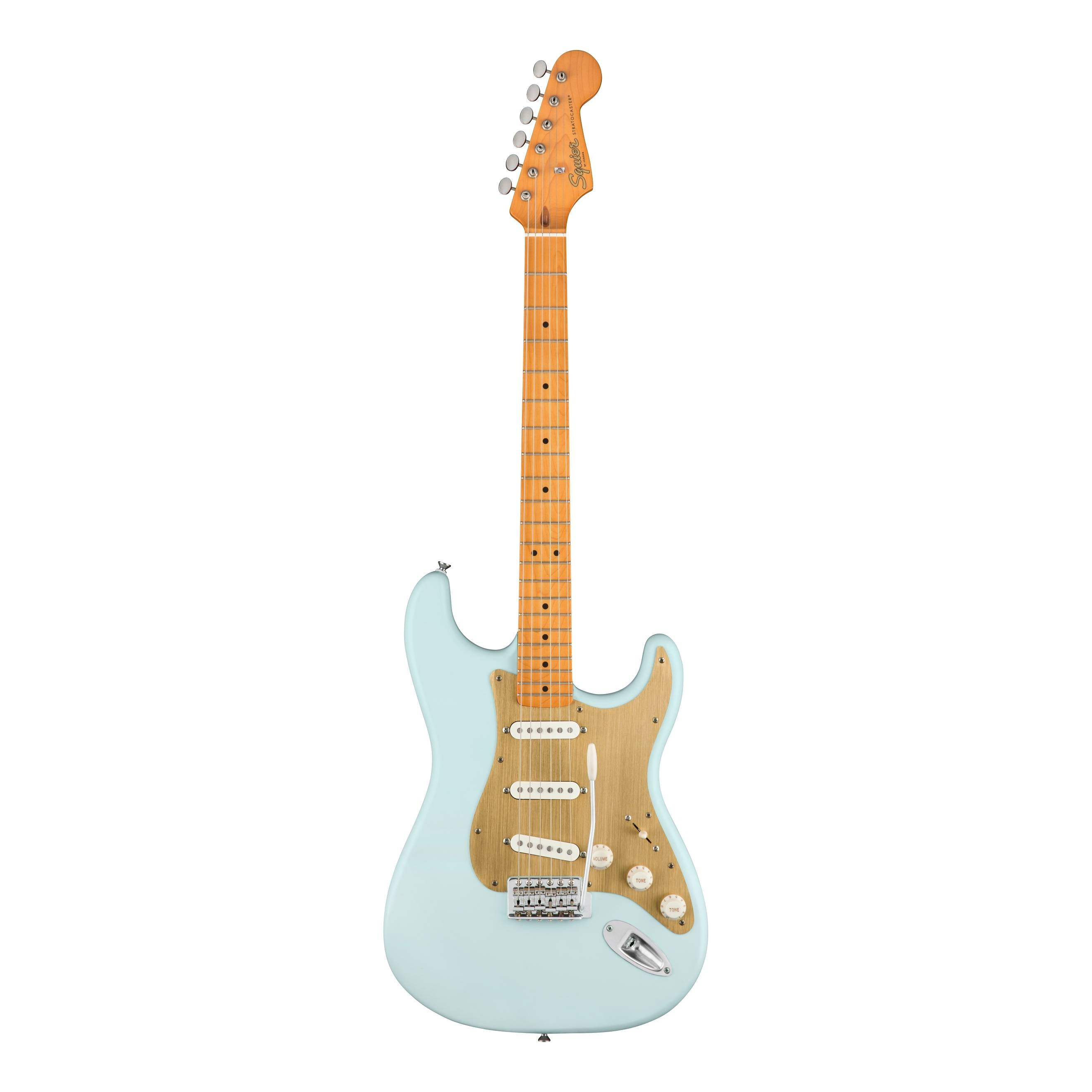 Squier 40th Anniversary Stratocaster Vintage Edition Electric Guitar - Satin Sonic Blue
