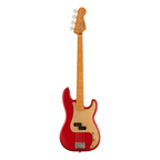 Squier 40th Anniversary Precision Bass Guitar Vintage Edition Maple Fingerboard Satin Dakota Red