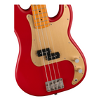 Squier 40th Anniversary Precision Bass Guitar Vintage Edition Maple Fingerboard Satin Dakota Red