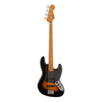 Squier 40th Anniversary Jazz Bass Guitar Vintage Edition Maple Neck Satin Wide 2-Colour Sunburst