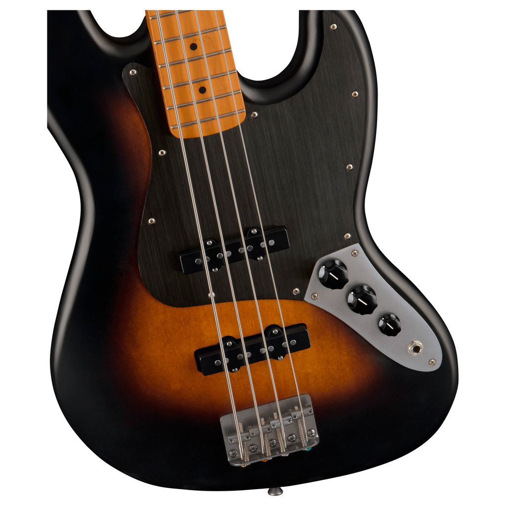 Squier 40th Anniversary Jazz Bass Guitar Vintage Edition Maple Neck Satin Wide 2-Colour Sunburst