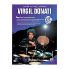 Virgil Donati Ultimate Play-Along drum book with two CDs, featuring drum exercises and play-along tracks for drummers.
