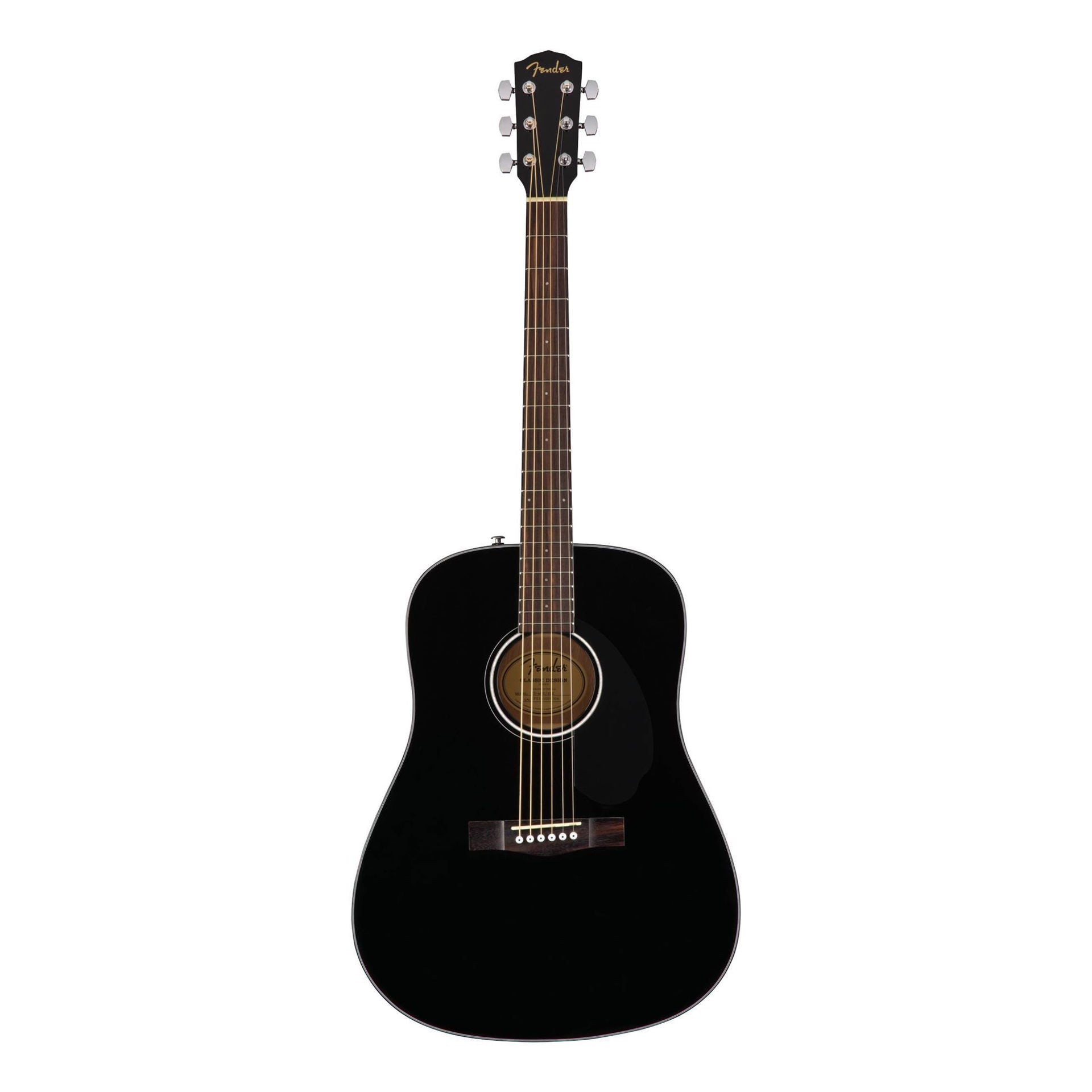 Fender CD-60S Dreadnought Acoustic Guitar with Walnut Fretboard - Black