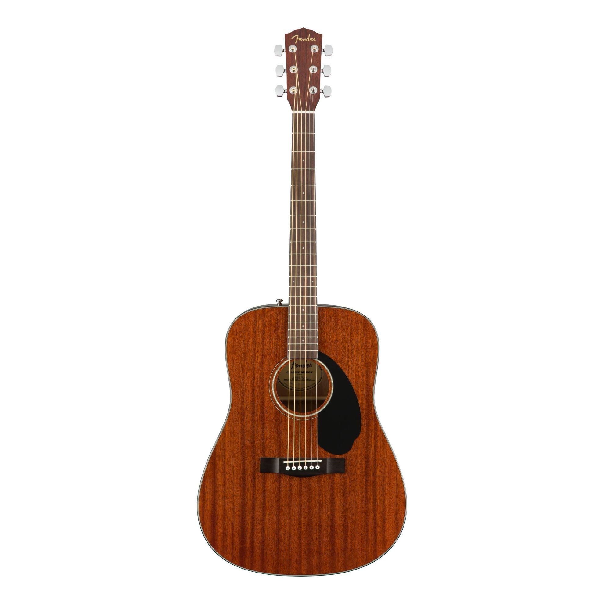 Fender CD-60S Dreadnought Acoustic Guitar with Walnut Fingerboard in All-Mahogany
