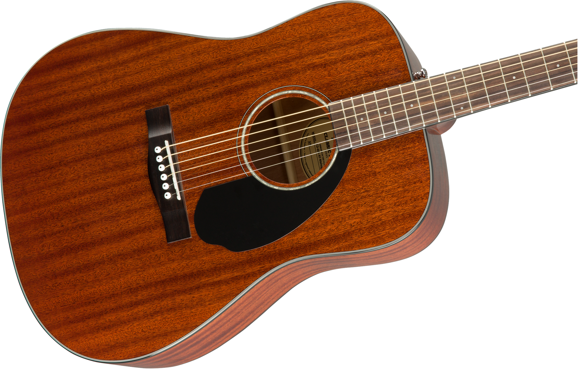 Fender CD-60S Dreadnought Acoustic Guitar with Walnut Fingerboard in All-Mahogany