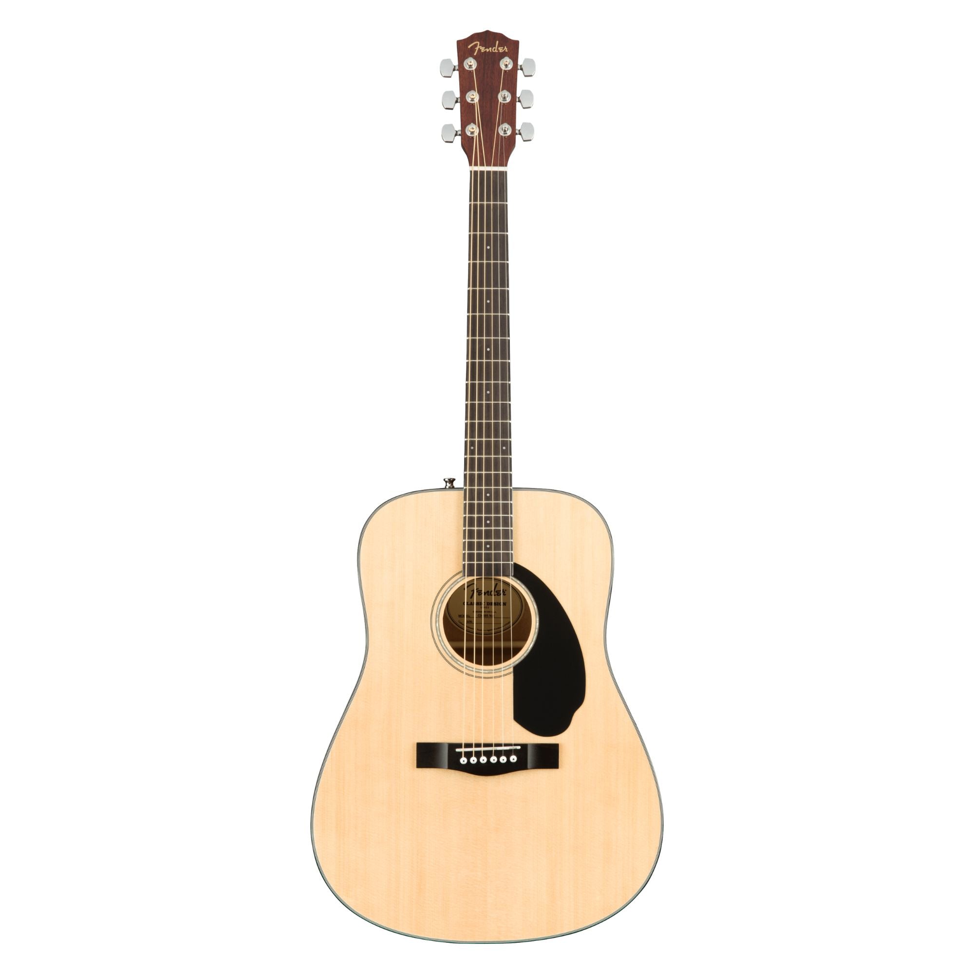 Fender CD-60S dreadnought acoustic guitar in natural finish with included accessories in a guitar pack