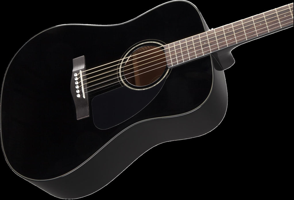 Fender CD-60 Dreadnought V3 Acoustic Guitar - WN - Black