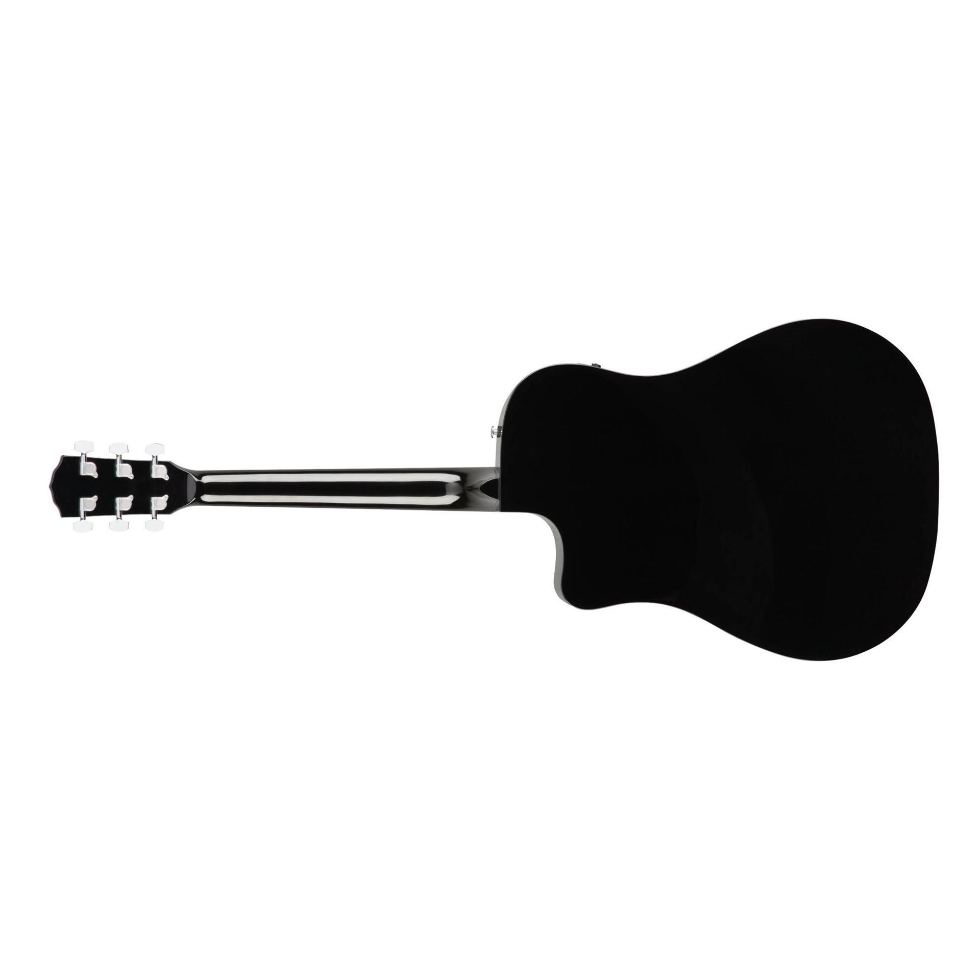 Fender CD-60SCE Dreadnought Acoustic Guitar - Walnut Fretboard - Black