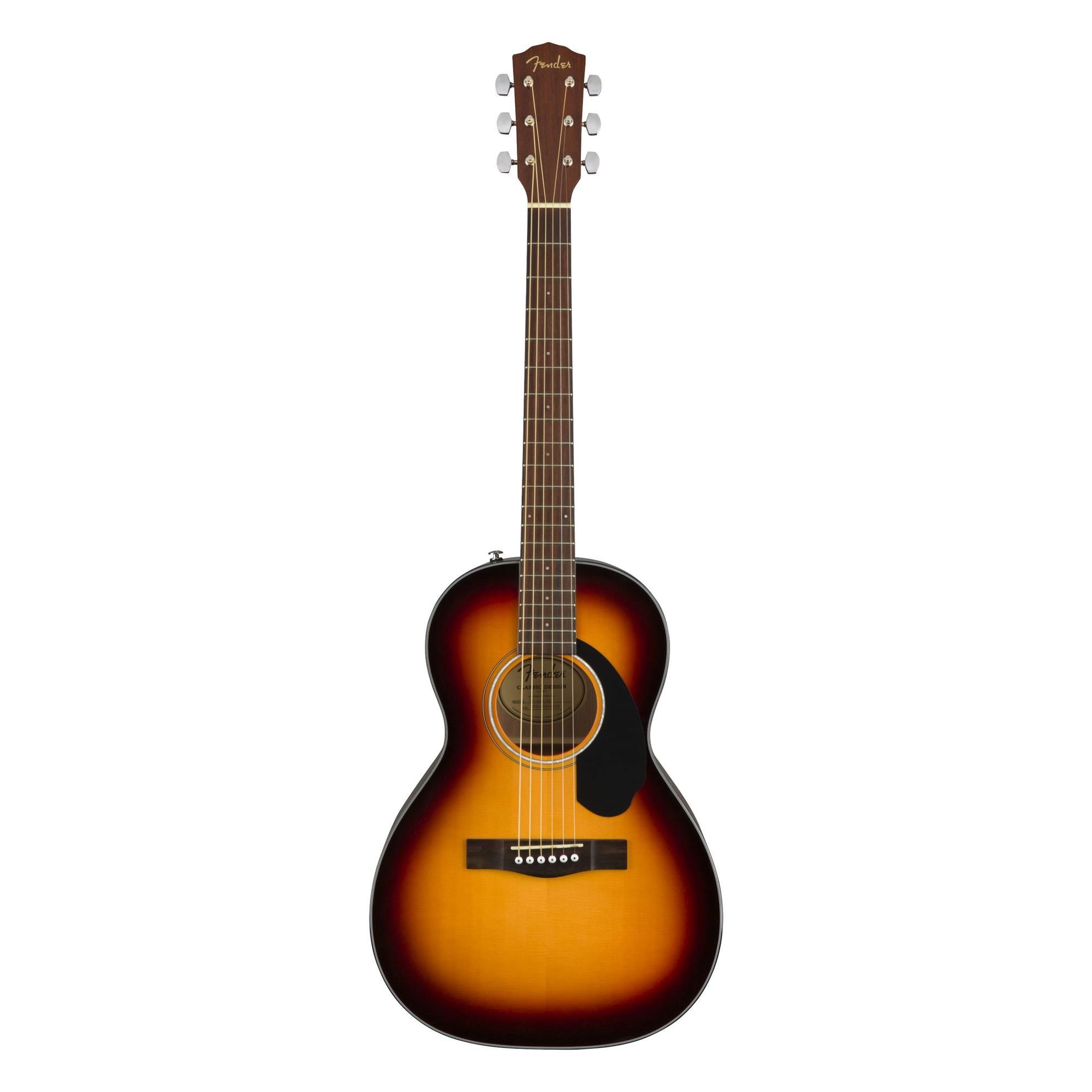 Fender CP-60S Parlor Acoustic Guitar with Walnut Fingerboard in Sunburst