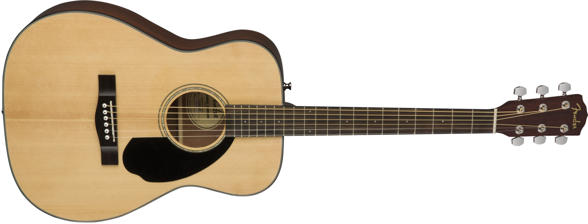 Fender CC-60S Concert Acoustic Guitar with Walnut Fingerboard in Natural