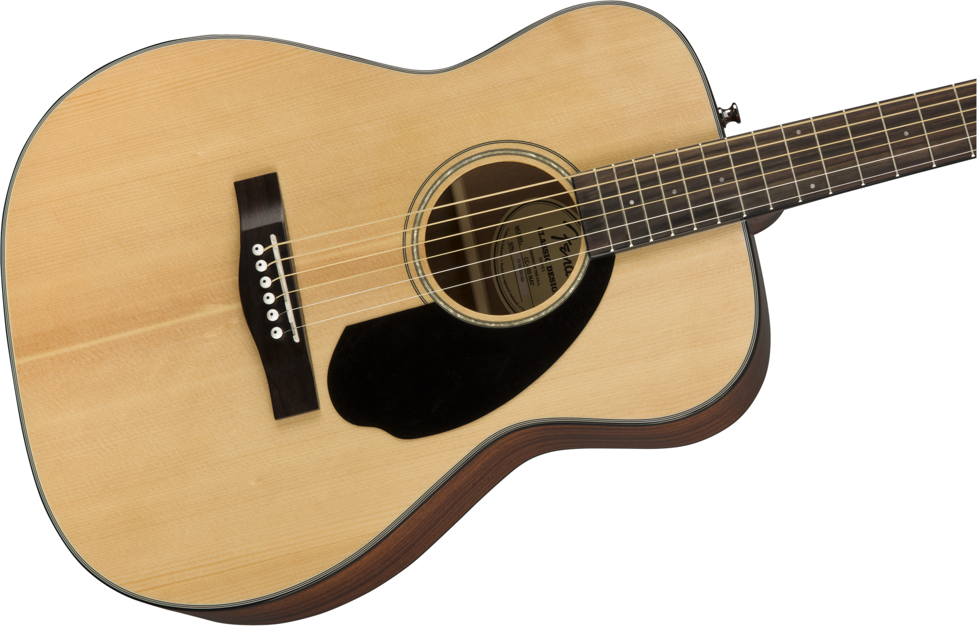 Fender CC-60S Concert Acoustic Guitar with Walnut Fingerboard in Natural
