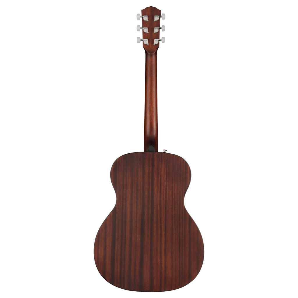 Fender CC 60S Concert Pack V2 all mahogany acoustic guitar with natural finish and steel strings, beginner-friendly and portable.
