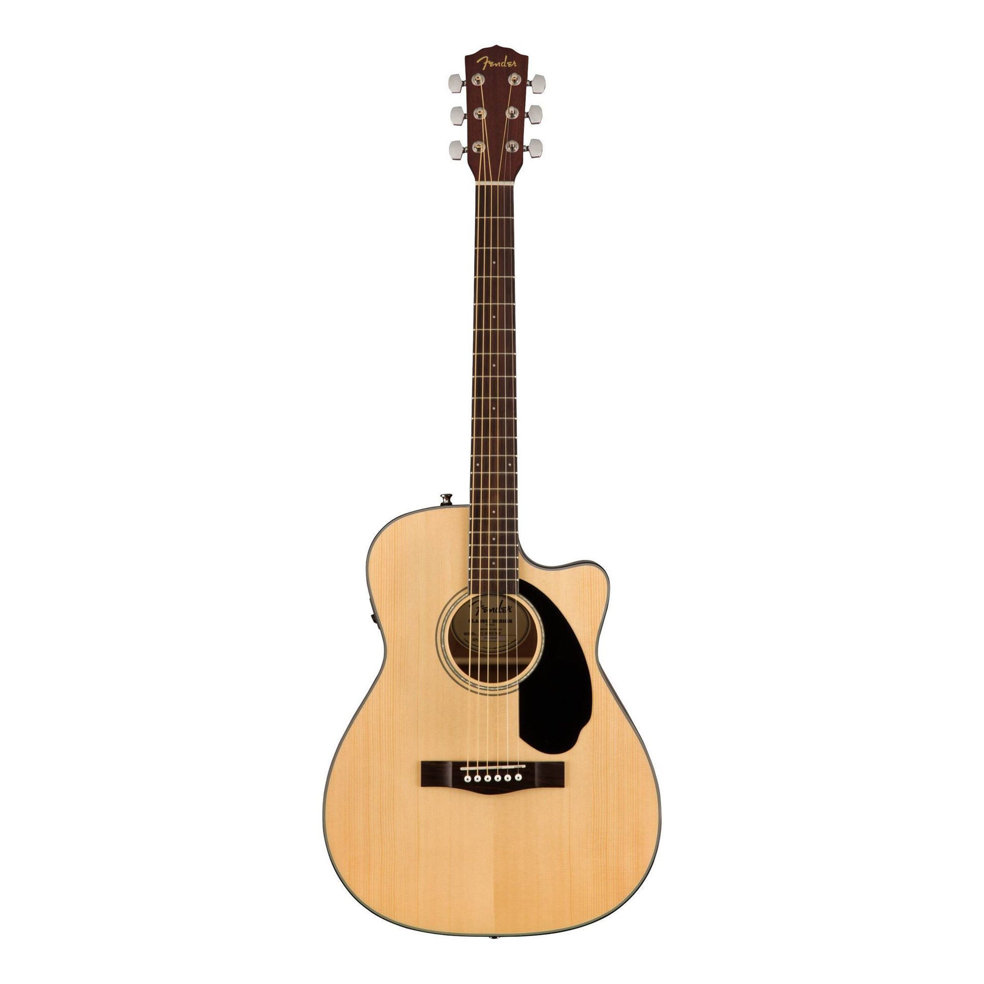 Fender CC-60SCE Concert Acoustic Guitar - WN - Natural