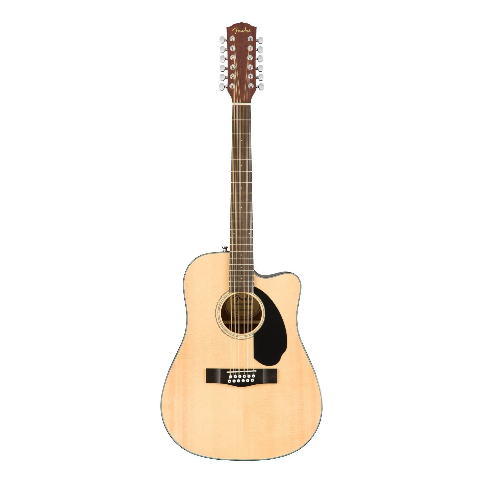 Fender CD-60SCE Dreadnought 12-String Acoustic Guitar with Walnut Fingerboard in Natural